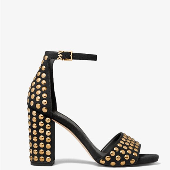 Michael Kors Suede Leela Studded Sandal - Picture 2 of 3